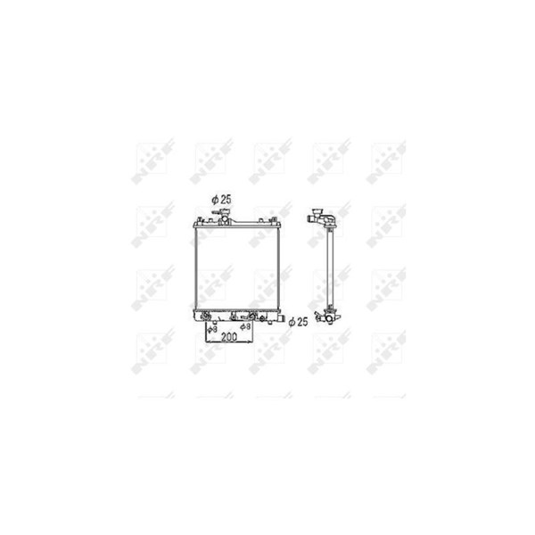 Kylare, motorkylning Nrf 53445 NRF Kylare, motorkylning Nrf 53445 NRF