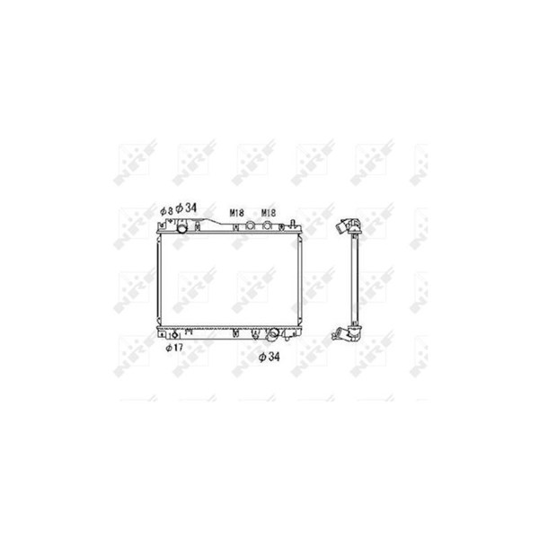 Kylare, motorkylning Nrf 53461 NRF Kylare, motorkylning Nrf 53461 NRF