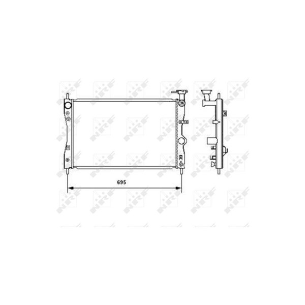 Kylare, motorkylning Nrf 53464 NRF Kylare, motorkylning Nrf 53464 NRF