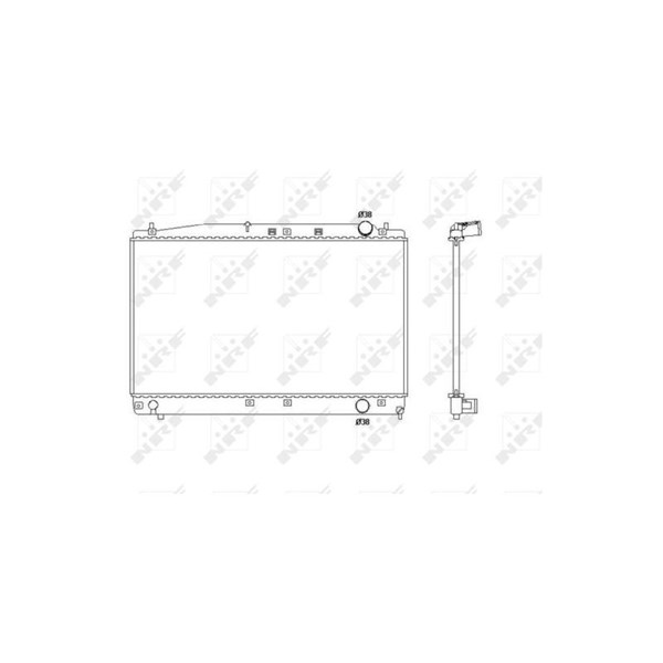 Kylare, motorkylning Nrf 53466 NRF