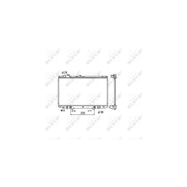 Kylare, motorkylning Nrf 53467 NRF
