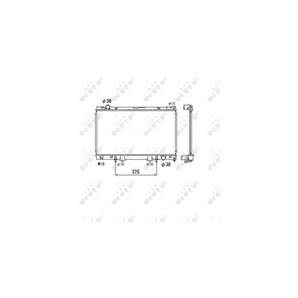 Kylare, motorkylning Nrf 53468 NRF
