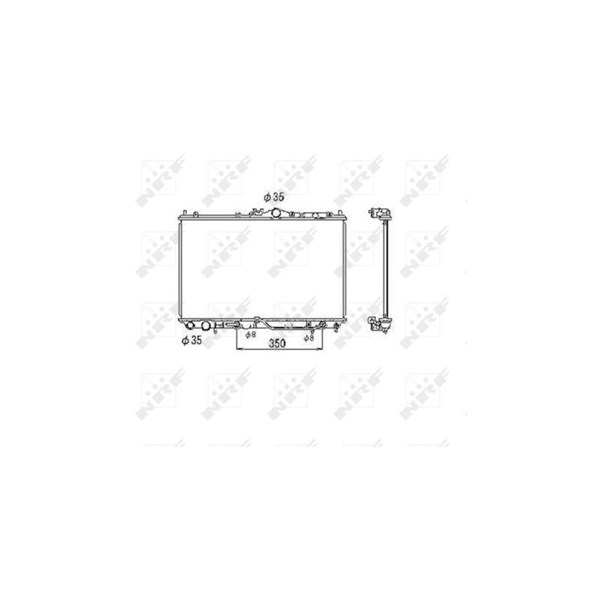 Kylare, motorkylning Nrf 53469 NRF