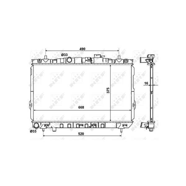 Kylare, motorkylning Nrf 53471 NRF Kylare, motorkylning Nrf 53471 NRF