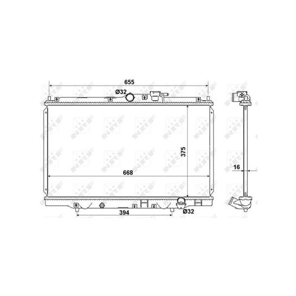 Kylare, motorkylning Nrf 53508 NRF Kylare, motorkylning Nrf 53508 NRF