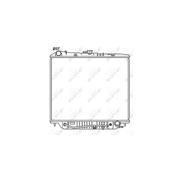 Kylare, motorkylning Nrf 53516 NRF