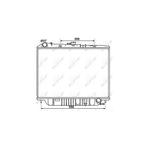 Kylare, motorkylning Nrf 53517 NRF