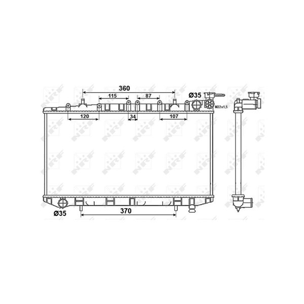 Kylare, motorkylning Nrf 53523 NRF Kylare, motorkylning Nrf 53523 NRF