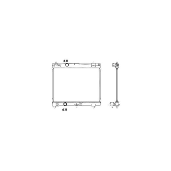 Kylare, motorkylning Nrf 53533 NRF