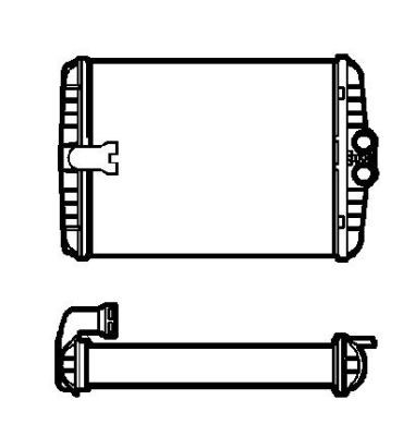 Värmeväxlare, kupévärme Nrf 53552 NRF