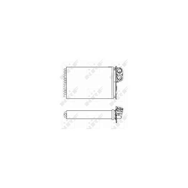 Värmeväxlare, kupévärme Nrf 53553 NRF Värmeväxlare, kupévärme Nrf 53553 NRF