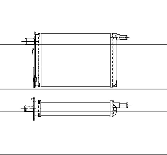 Värmeväxlare, kupévärme Nrf 53563 NRF
