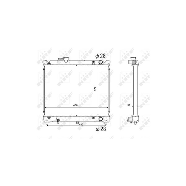 Kylare, motorkylning Nrf 53566 NRF Kylare, motorkylning Nrf 53566 NRF
