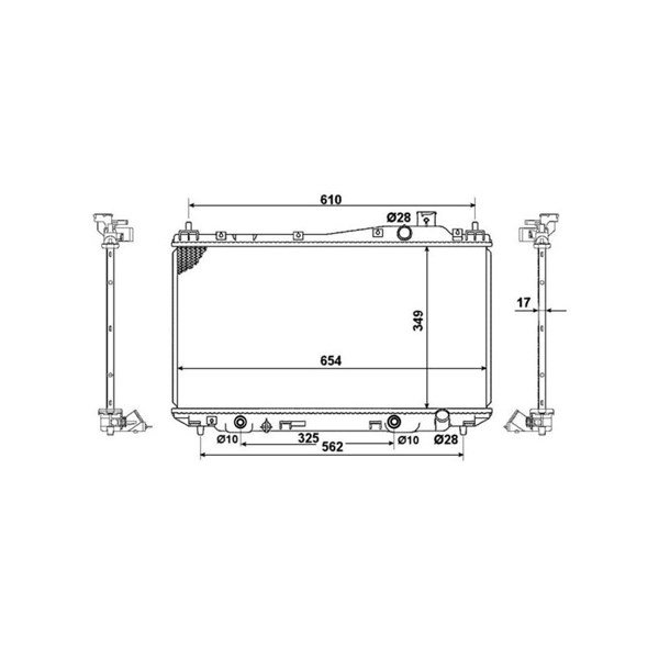 Kylare, motorkylning Nrf 53570 NRF Kylare, motorkylning Nrf 53570 NRF