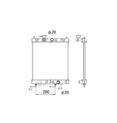 Kylare, motorkylning Nrf 53571 NRF
