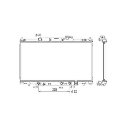 Kylare, motorkylning Nrf 53574 NRF