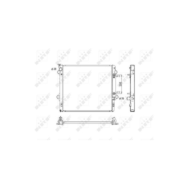 Kylare, motorkylning Nrf 53575 NRF Kylare, motorkylning Nrf 53575 NRF