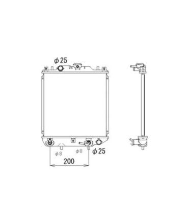 Kylare, motorkylning Nrf 53577 NRF