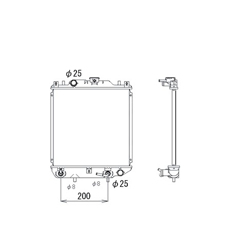 Kylare, motorkylning Nrf 53577 NRF