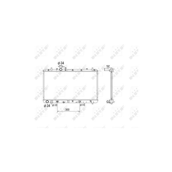 Kylare, motorkylning Nrf 53580 NRF Kylare, motorkylning Nrf 53580 NRF