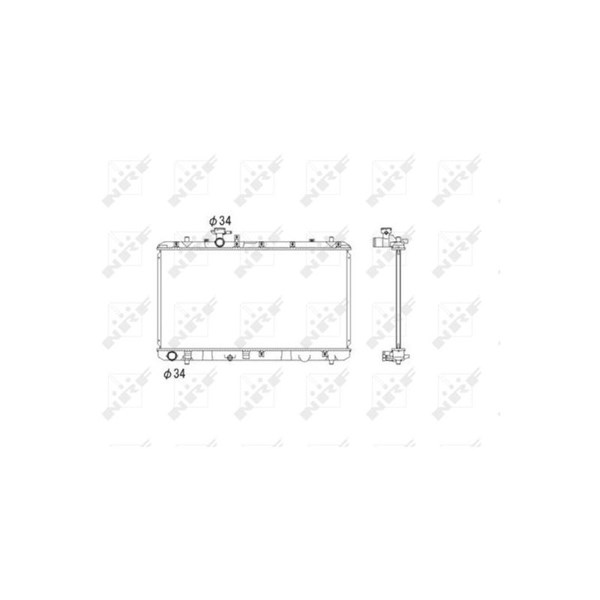 Kylare, motorkylning Nrf 53581 NRF Kylare, motorkylning Nrf 53581 NRF