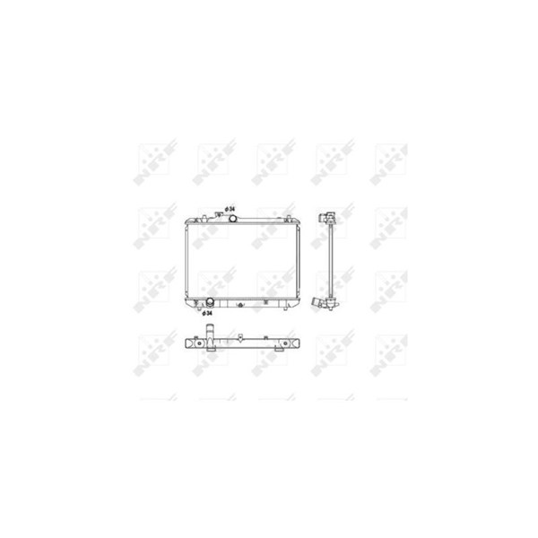Kylare, motorkylning Nrf 53582 NRF