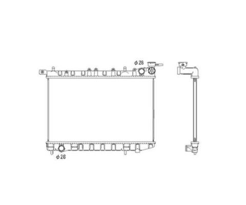 Kylare, motorkylning Nrf 53583 NRF