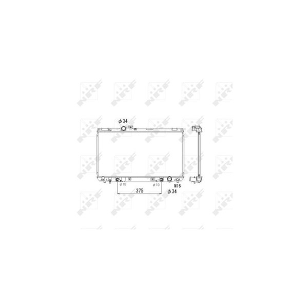 Kylare, motorkylning Nrf 53586 NRF