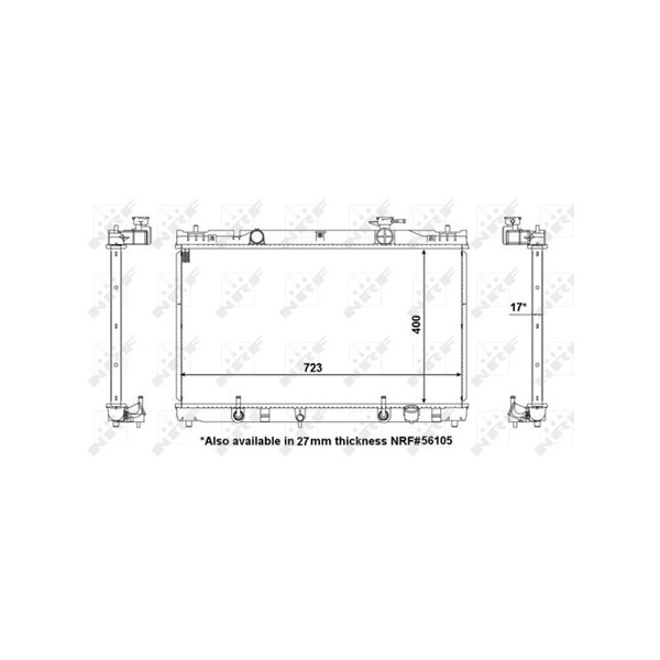 Kylare, motorkylning Nrf 53587 NRF Kylare, motorkylning Nrf 53587 NRF