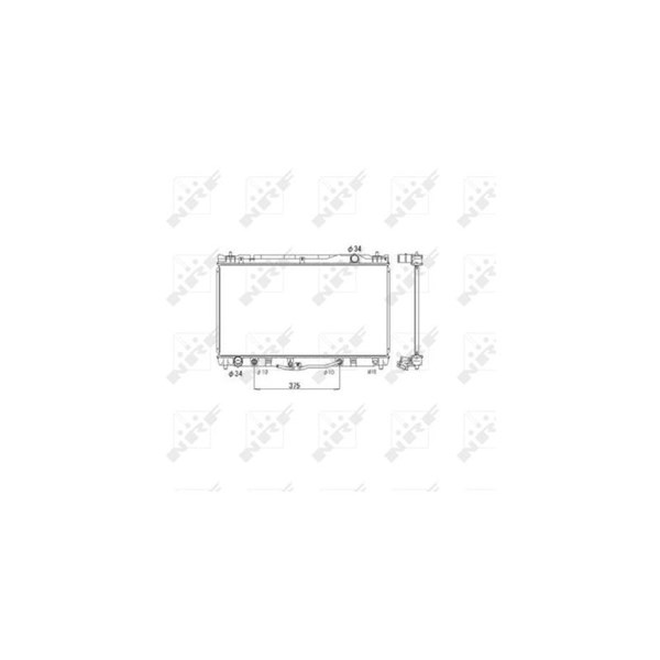 Kylare, motorkylning Nrf 53588 NRF