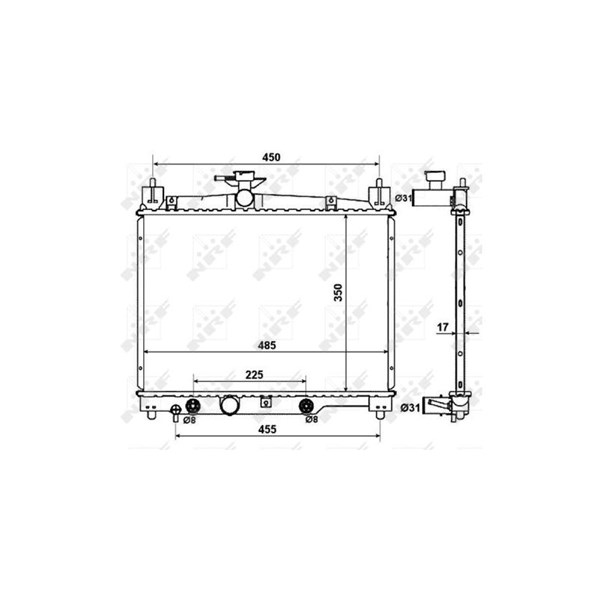Kylare, motorkylning Nrf 53599 NRF Kylare, motorkylning Nrf 53599 NRF