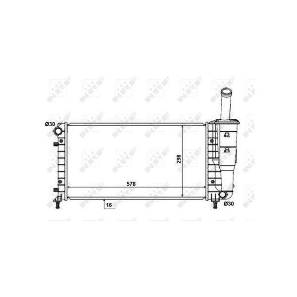 Kylare, motorkylning Nrf 53601 NRF