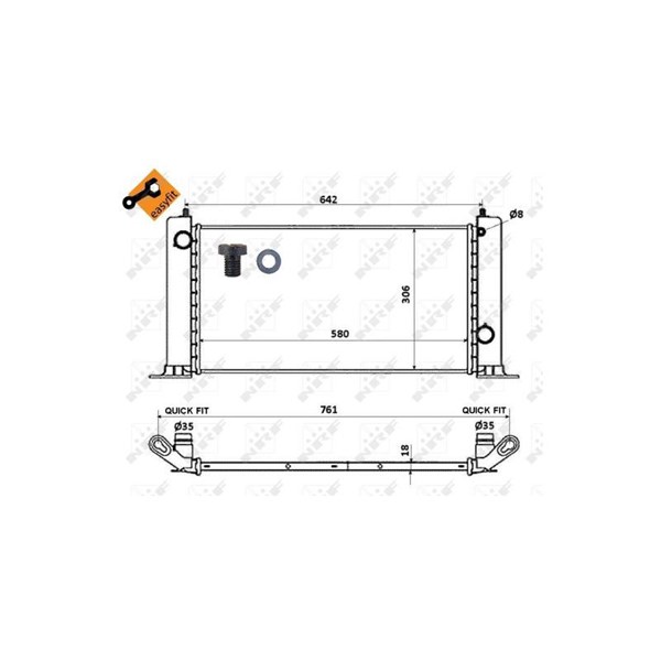 Kylare, motorkylning Nrf 53603 NRF Kylare, motorkylning Nrf 53603 NRF