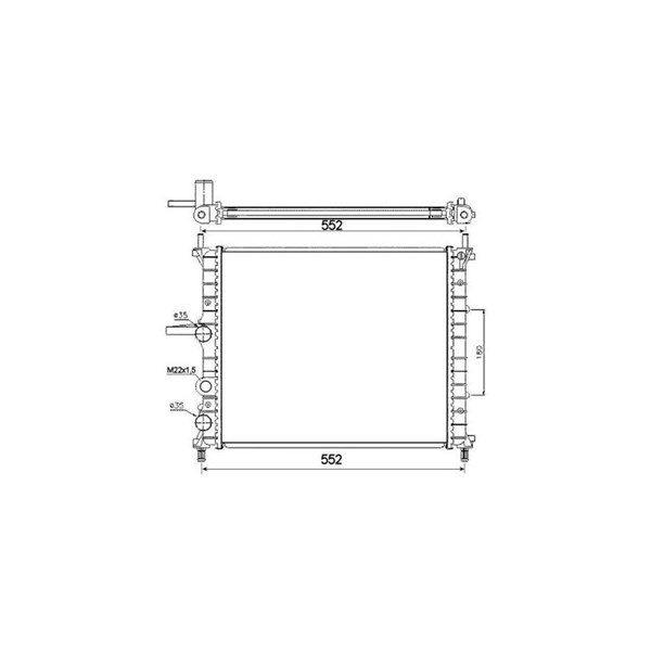 Kylare, motorkylning Nrf 53607 NRF Kylare, motorkylning Nrf 53607 NRF