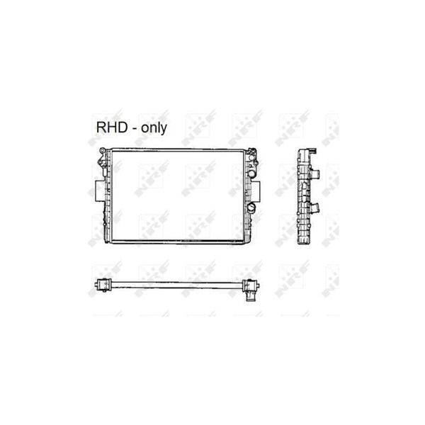 Kylare, motorkylning Nrf 53623 NRF Kylare, motorkylning Nrf 53623 NRF