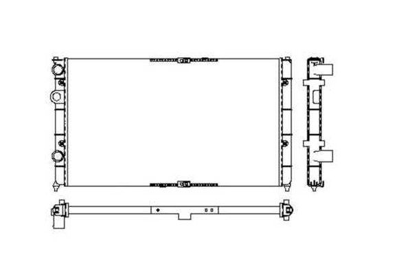 Kylare, motorkylning Nrf 53632 NRF