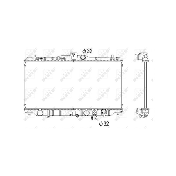 Kylare, motorkylning Nrf 536352 NRF Kylare, motorkylning Nrf 536352 NRF