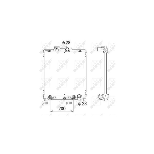 Kylare, motorkylning Nrf 536355 NRF Kylare, motorkylning Nrf 536355 NRF