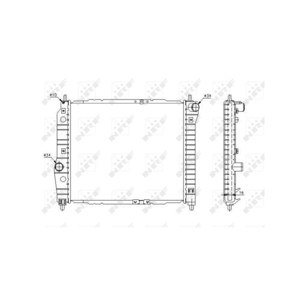 Kylare, motorkylning Nrf 53637 NRF Kylare, motorkylning Nrf 53637 NRF