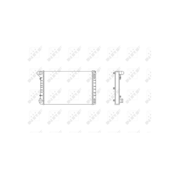 Kylare, motorkylning Nrf 53665 NRF