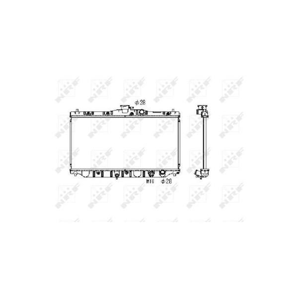 Kylare, motorkylning Nrf 536711 NRF Kylare, motorkylning Nrf 536711 NRF