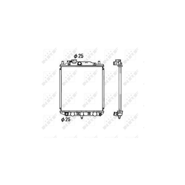 Kylare, motorkylning Nrf 53673 NRF