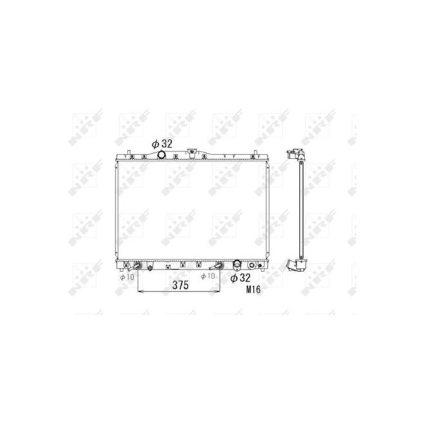 Kylare, motorkylning Nrf 53677 NRF Kylare, motorkylning Nrf 53677 NRF