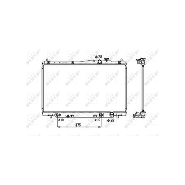 Kylare, motorkylning Nrf 53678 NRF