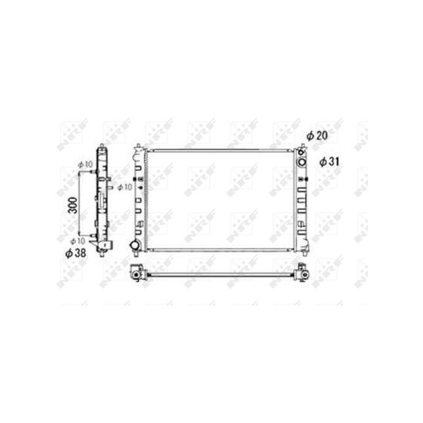 Kylare, motorkylning Nrf 53684 NRF Kylare, motorkylning Nrf 53684 NRF