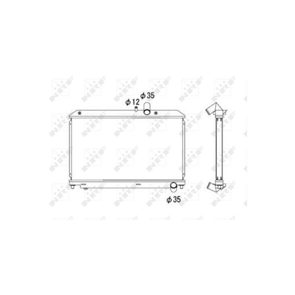 Kylare, motorkylning Nrf 53685 NRF Kylare, motorkylning Nrf 53685 NRF