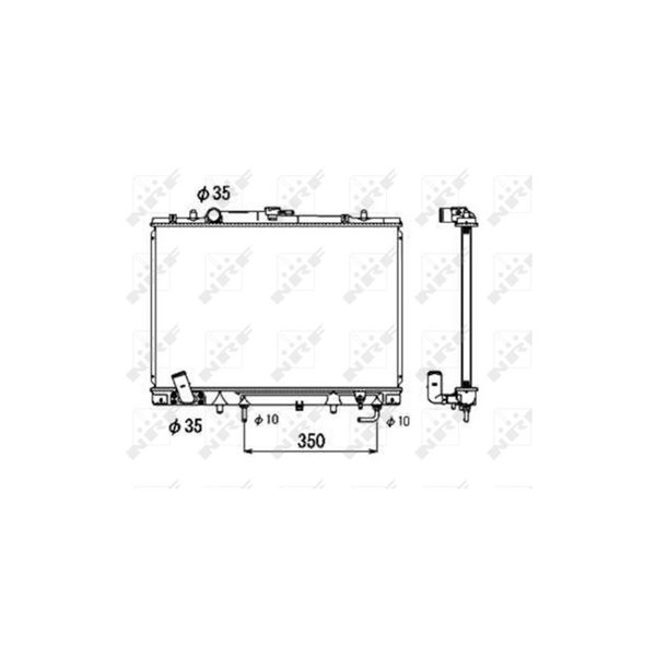 Kylare, motorkylning Nrf 53687 NRF Kylare, motorkylning Nrf 53687 NRF