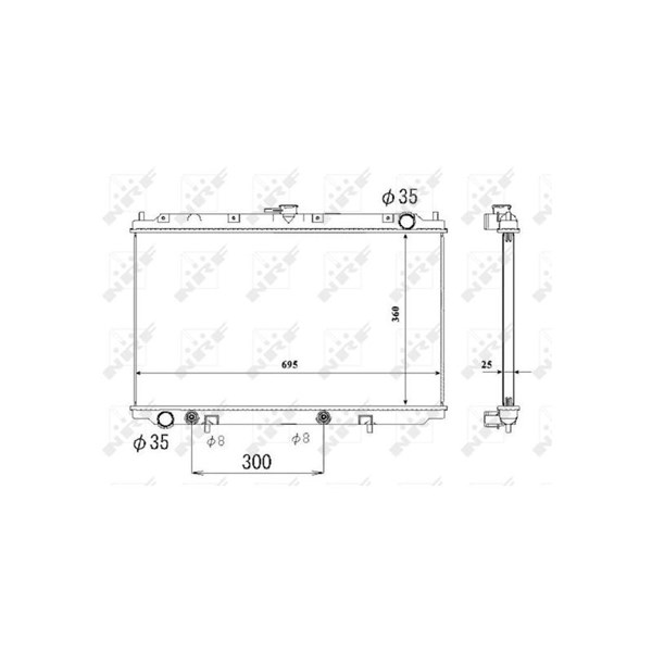 Kylare, motorkylning Nrf 53695 NRF Kylare, motorkylning Nrf 53695 NRF