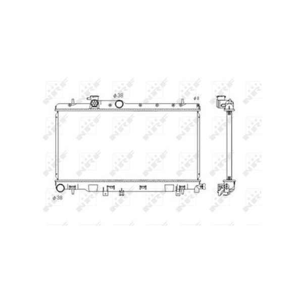Kylare, motorkylning Nrf 53697 NRF Kylare, motorkylning Nrf 53697 NRF