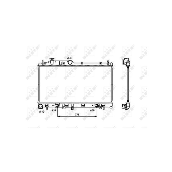 Kylare, motorkylning Nrf 53700 NRF Kylare, motorkylning Nrf 53700 NRF